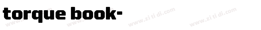 torque book字体转换
